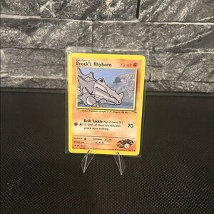 Pokemon Brock’s Rhyhorn 70/132 Vintage from‎ Gym Heroes Unlimited (2000) M/NM
